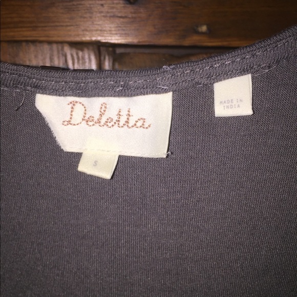 ANTHROPOLOGIE Fanned Mercury Tank Top Delleta - Picture 5 of 6